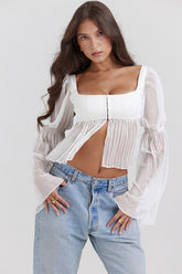 Lucie Chiffon Bustier Top | Dress In Beauty